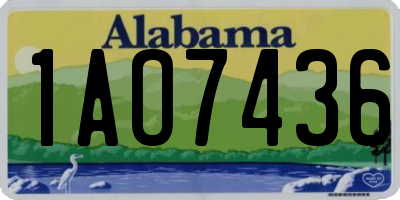 AL license plate 1AO7436