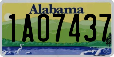 AL license plate 1AO7437