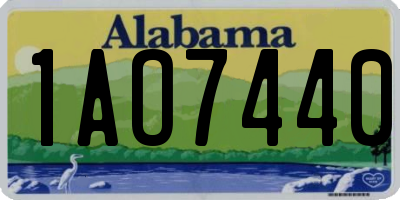 AL license plate 1AO7440