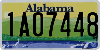 AL license plate 1AO7448