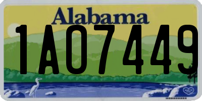 AL license plate 1AO7449
