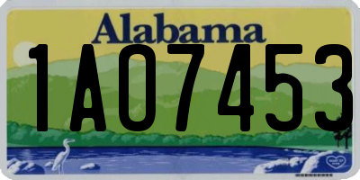 AL license plate 1AO7453