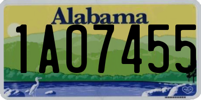 AL license plate 1AO7455