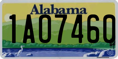 AL license plate 1AO7460