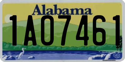 AL license plate 1AO7461