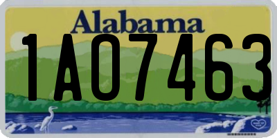 AL license plate 1AO7463