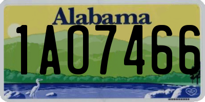 AL license plate 1AO7466