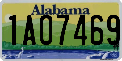 AL license plate 1AO7469