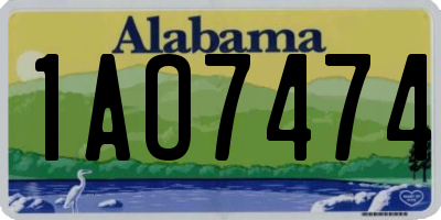 AL license plate 1AO7474