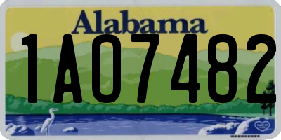 AL license plate 1AO7482
