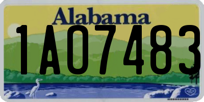 AL license plate 1AO7483