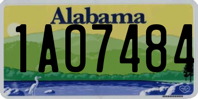 AL license plate 1AO7484
