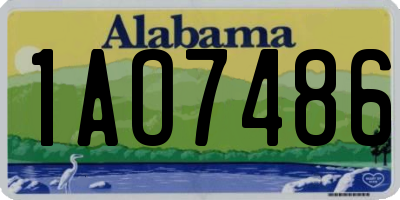 AL license plate 1AO7486