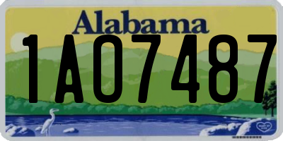AL license plate 1AO7487