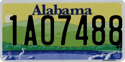 AL license plate 1AO7488