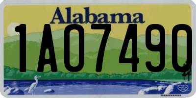 AL license plate 1AO7490