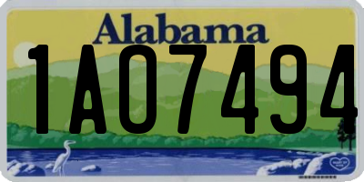 AL license plate 1AO7494
