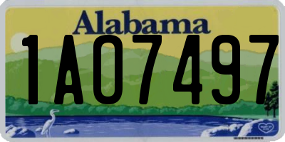 AL license plate 1AO7497