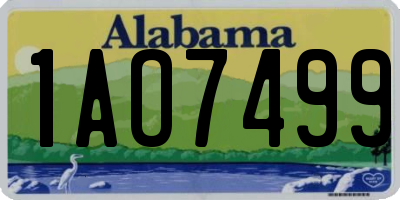 AL license plate 1AO7499