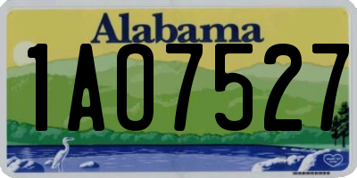 AL license plate 1AO7527