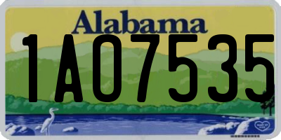 AL license plate 1AO7535