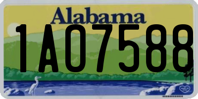 AL license plate 1AO7588