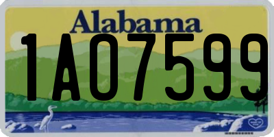 AL license plate 1AO7599