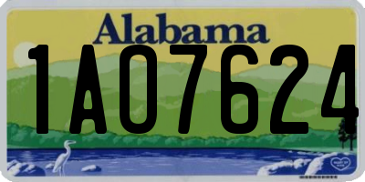 AL license plate 1AO7624