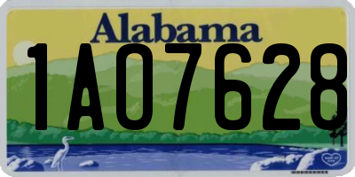 AL license plate 1AO7628