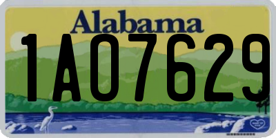 AL license plate 1AO7629