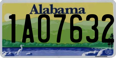 AL license plate 1AO7632