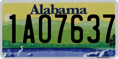 AL license plate 1AO7637