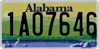 AL license plate 1AO7646