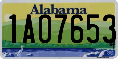 AL license plate 1AO7653