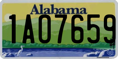 AL license plate 1AO7659