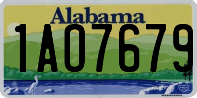 AL license plate 1AO7679