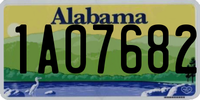 AL license plate 1AO7682