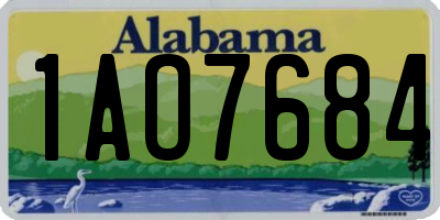 AL license plate 1AO7684