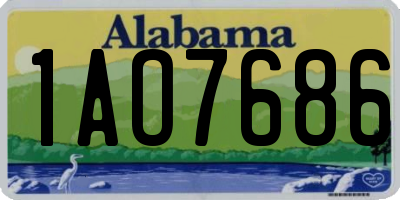 AL license plate 1AO7686