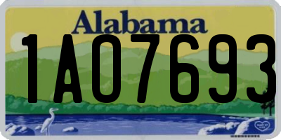 AL license plate 1AO7693