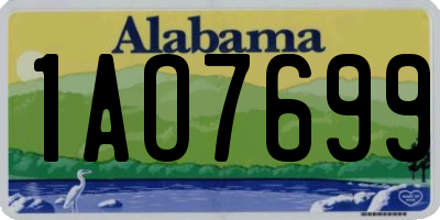 AL license plate 1AO7699