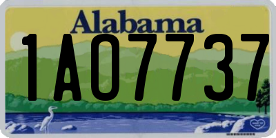 AL license plate 1AO7737