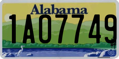 AL license plate 1AO7749