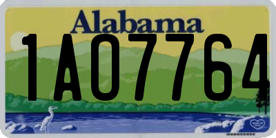 AL license plate 1AO7764