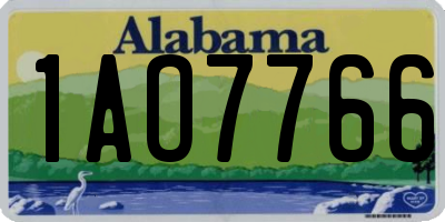 AL license plate 1AO7766