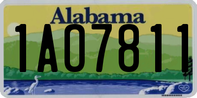 AL license plate 1AO7811