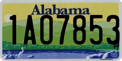 AL license plate 1AO7853