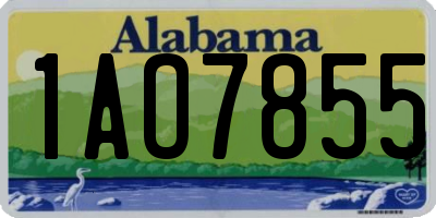AL license plate 1AO7855