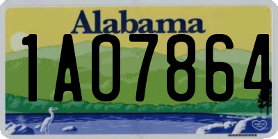 AL license plate 1AO7864