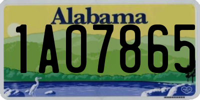 AL license plate 1AO7865